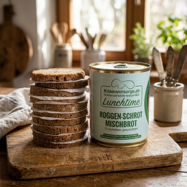Geschnittenes Roggenschrot Mischbrot | 12 Dosen | 400g | MHD 2036