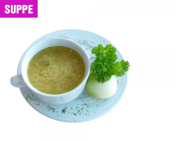 Hühnersuppe mit Nudeln instant