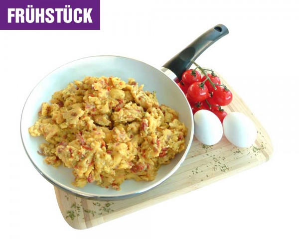 Rührei mit Zwiebeln